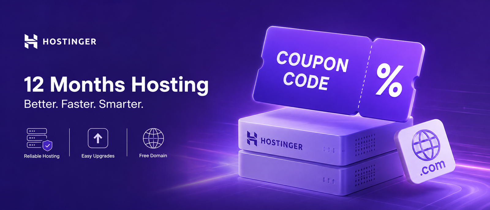 Hostinger Coupon Code for 12 Months, Upgrades & Domains Explained