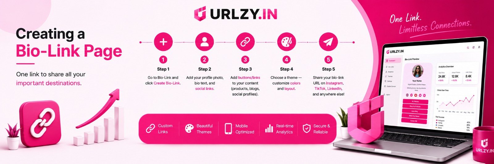 Bio link page creation steps guide